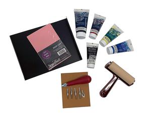 Linoleum block carving kit