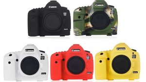 Силиконовый фиолетовый чехол на canon 5d mark ii