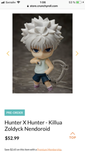 Nendroid Killua from HUNTER x HUNTER