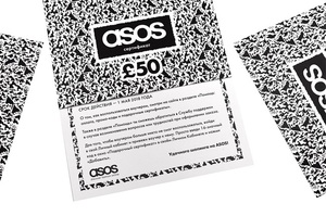 Подарочный сертификат asos