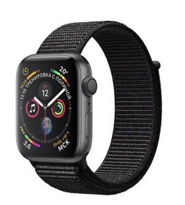 Apple Watch Series 4 Aluminum Case Grey 44mm with Black Sport Loop