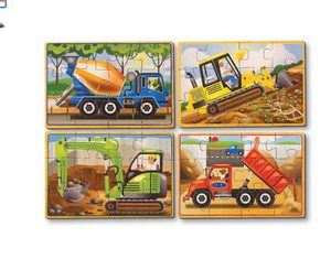 ЗАНЯТО Melissa & Doug Пазл для малышей Деревянные пазлы в коробке Строительство