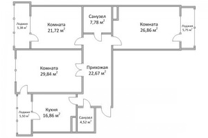 Большая квартира в новострое