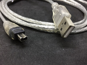 Кабель - переходник USB type A Male to mini IEEE1394male, 1 метр