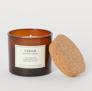 свеча h&m home cedar