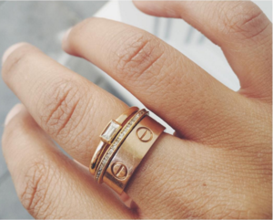 cartier love ring.