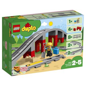 Конструктор LEGO DUPLO Town Железнодорожный мост (10872) - купить в интернет магазине Детский Мир в Москве и России, отзывы, цена, фото