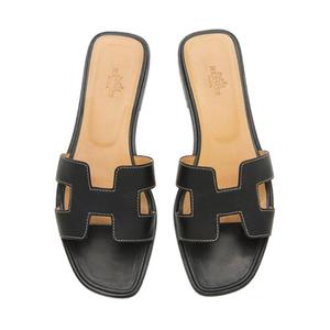 Hermes Oran Sandals black 38.5