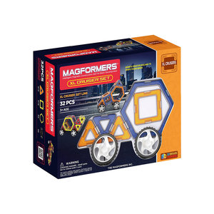 Магнитный конструктор XL Машины, 32 детали, MAGFORMERS от MAGFORMERS