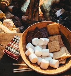 s'mores + strawberries