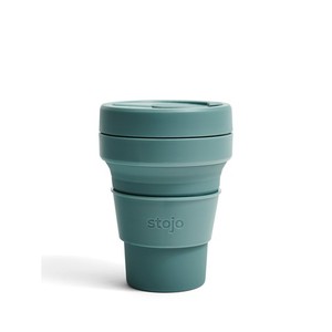 Stojo Pocket Cup 12 oz - 355 мл цвет Blue Steel/Eucalyptus/Aquamarin/ Mimosa/ Seafoam/Apricot