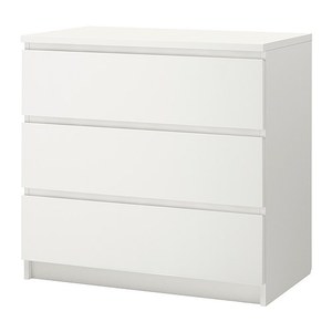 комод ikea malm white