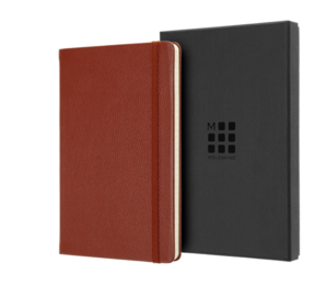 Записная книжка Moleskine LEATHER (в линейку), Large (13х21см), коричневая