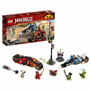 Лего Ninjago Мотоцикл-клинок Кая и снегоход Зейна