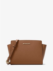 Michael Kors Selma Medium Saffiano Leather Crossbody Bag