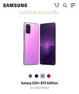 Samsung S20+BTS Edition