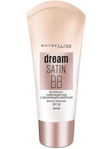 Maybelline New York BB-Крем для лица "Dream Satin", увлажняющий, SPF 30, Светлый