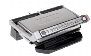 Гриль Tefal GC724D12 Optigrill XL серебристый + насадка