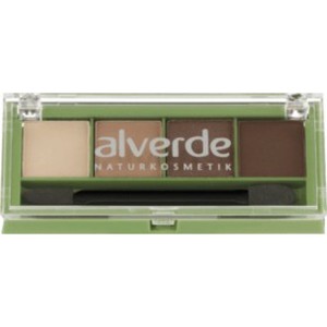 Тени для век Quattro Шоколад 37 alverde NATURKOSMETIK