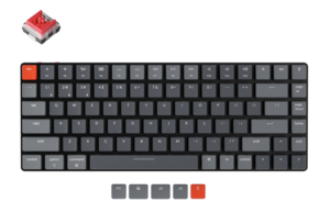 Keychron K3 Ultra-slim Wireless Mechanical Keyboard (red or blue)