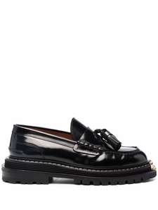 Black Classic Leather Loafers