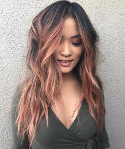 peach hair