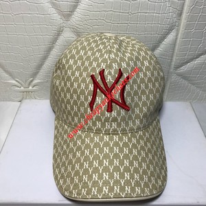 MLB NY MONOGRAM LOGO CAP NEW YORK YANKEES HAT BEIGE