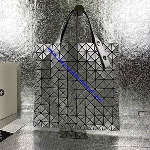 Issey Miyake Prism Basic Tote Bag Silver