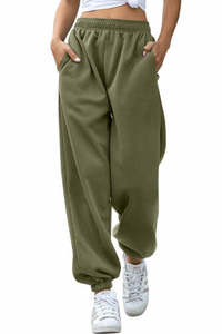 olive green sweatpants