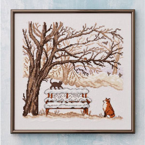 Cross-stitch kit "Winterfox"