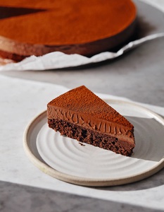 Two-tone chocolate cake