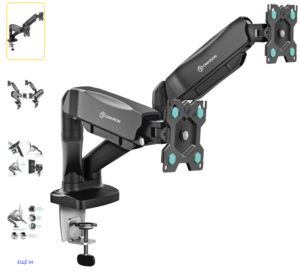 Крепление ONKRON G160 для двух мониторов 13"-32" настольное