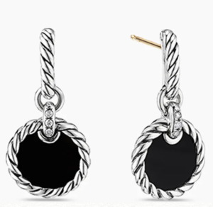 David Yurman DY Elements® Drop Earrings (Black Onyx)