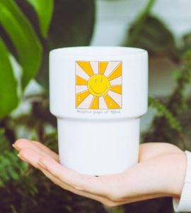 SMILEY POSITIVE MIND MUG SUN