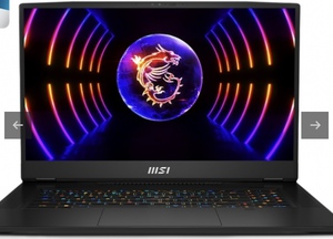 Ноутбук MSI Titan GT77 HX 13VI-213RU 17,3" UHD 144Hz MiniLED/Intel i9-13980HX/64Gb/3Tb SSD/NVIDIA RTX 4090 16Gb/ Win11, Глубокий черный 9S7-17Q211-213