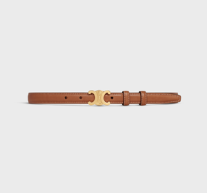 celine small triomphe belt in natural calfskin