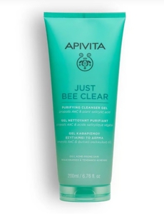 Для умывания гель Apivita Just bee clear