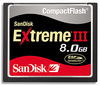 SANDISK Compact Flash Extreme III Card 8Gb