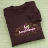 Hoops&Yoyo long-sleeve chocolate t-shirt