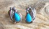 Серьги Navajo Turquoise Post