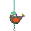 Monsoon Accessorize - Spotty Hat Tweed Robin Decoration