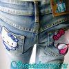 Джинсы Женские Evisu Donna Hello Kitty