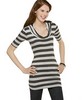 Necessary Objects Striped Cowl-Neck Tunic