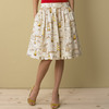 Jcrew postcard-print linen skirt