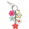 Coach Milti-Patent Flower Keyfob