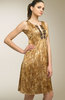 Beth Bowley Animal Print Silk Satin Dress