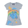 Junk Food - Women's Cookie Monster Rainbow (Steel Heather)