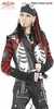 жакет Leathervest Girls Skeleton Zip