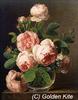 1105. Still Life of Roses in a Glass Vase