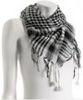 black check 'Egypt' fringed scarf